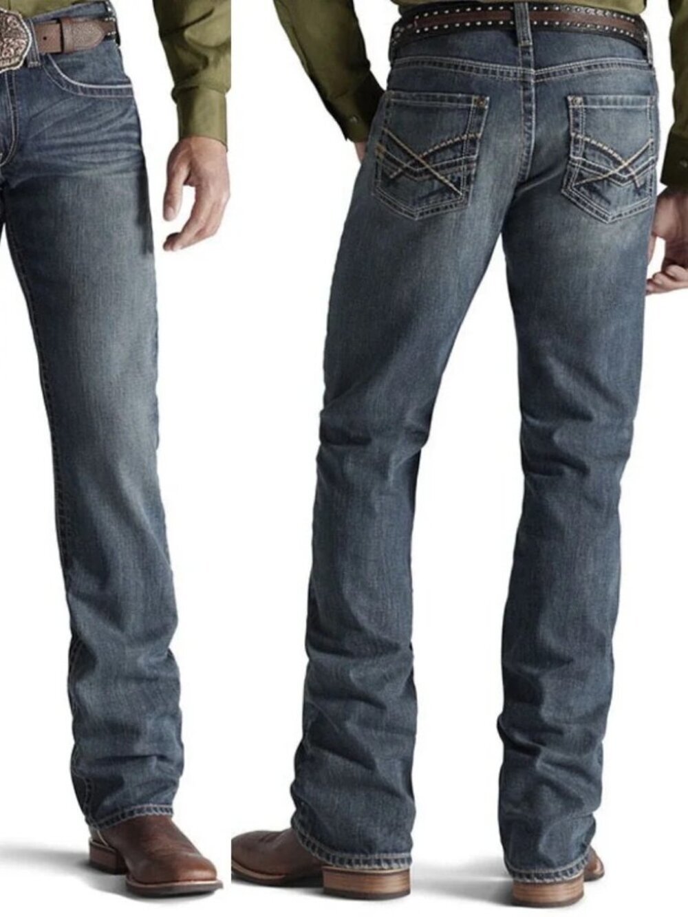 Ariat Mens M5 Slim Deadrun Stackable Straight Leg Jean 36 x 32 - Picture 2 of 10